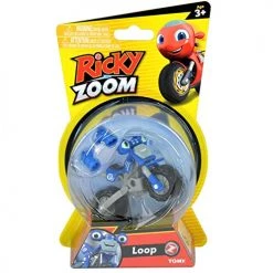 TOMY Ricky Zoom Loop Hoopla Toy Motorcycle From Ricky Zoom – 3-inch Action Figure – Free-Wheeling, Free Standing Toy Bike For Preschool Play