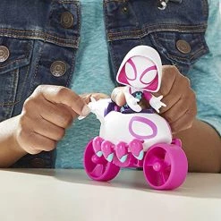 Marvel Spidey And His Amazing Friends Ghost-Spider Action Figure And Copter-Cycle Vehicle, For Kids Ages 3 And Up 15 Marvel Spidey And His Amazing Friends Ghost-Spider Action Figure And Copter-Cycle Vehicle, For Kids Ages 3 And Up