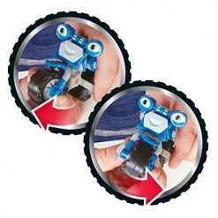 TOMY Ricky Zoom Loop Hoopla Toy Motorcycle From Ricky Zoom – 3-inch Action Figure – Free-Wheeling, Free Standing Toy Bike For Preschool Play