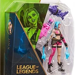 Toy Choo Choo All Toys League Of Legends, Official 4-Inch Jinx Collectible Figure With Premium Details And 2 Accessories, The Champion Collection, Collector Grade, Ages 12 And Up