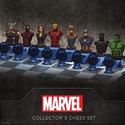 USAOPOLY Marvel Collector's Chess Set | Custom Sculpted Chess Pieces Marvel Superheros & Villains | Iron Man & Thanos As King | Captain Marvel & Hella As Queen | Officially Licensed Marvel Chess Set 14 USAOPOLY Marvel Collector's Chess Set | Custom Sculpted Chess Pieces Marvel Superheros & Villains | Iron Man & Thanos As King | Captain Marvel & Hella As Queen | Officially Licensed Marvel Chess Set