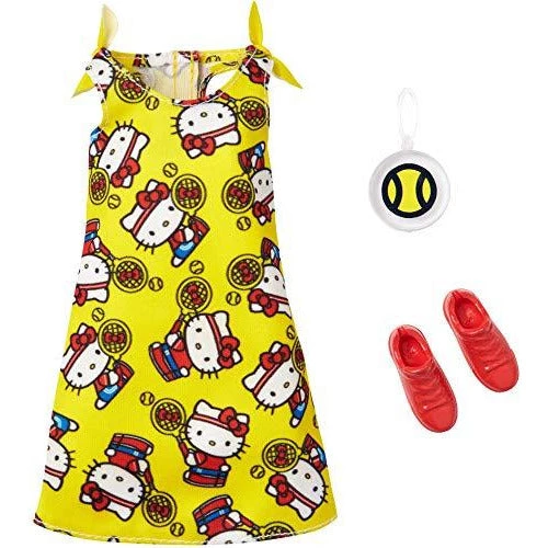 Mattel Barbie Fashion Pack Hello Kitty Tennis Dress Shoes And Bag 1 Mattel Barbie Fashion Pack Hello Kitty Tennis Dress Shoes And Bag