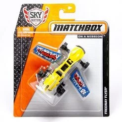 Mattel Matchbox Freeway Flyer (Yellow) MBX ON A Mission 2014 Sky Busters Series Aircraft