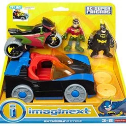 Toy Choo Choo Fisher Price Imaginext DC Super Friends Batmobile & Cycle With Batman & Robin Action Figures 12 Toy Choo Choo Fisher Price Imaginext DC Super Friends Batmobile & Cycle With Batman & Robin Action Figures