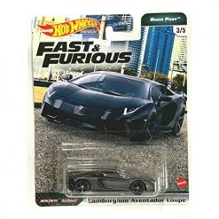 DieCast Hot Wheels Fast & Furious Euro Fast 3/5 Lambo Aventador Coupe (Black) Mattel
