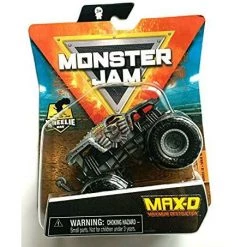 Toy Choo Choo Monster Jam Max-D, Wheelie Bar Truck Series 18 (1:64 Scale)