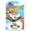 DieCast Mattel Hot Wheels Volkswagen Beetle, Holiday Racers 4/5 [2021 Love Bug] 96/250 White