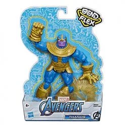 Avengers Marvel Bend And Flex Action Figure Toy, 6-Inch Flexible Thanos Figure, Includes Blast Accessory, For Kids Ages 4 And Up