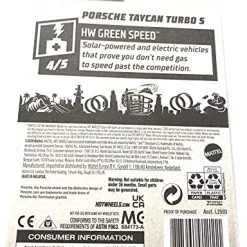 Hot Wheels Porsche Taycan Turbo S - HW Green Speed 4/5 [Maroon] 208/250 Mattel