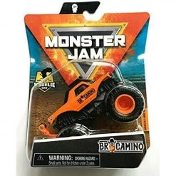 Monster Jam BROCAMINO, Wheelie Bar Truck Series 18 (1:64 Scale) Orange Spin Master