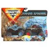 Monster Jam Color Change Megalodon Vs Pirate's Curse - 1:64 Scale Double Pack Spin Master