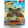DieCast Mattel Hot Wheels Monster Trucks '18 Jeeps Wrangler Unlimited, Re-Crushable 40/75 [Green/Brown]
