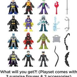 Fisher-Price Imaginext DC Super Friends Gotham City Pop-Up Playset With 3 Mystery Figures For Preschool Kids Ages 3 To 8 Years DC Comics 11 Fisher-Price Imaginext DC Super Friends Gotham City Pop-Up Playset With 3 Mystery Figures For Preschool Kids Ages 3 To 8 Years DC Comics