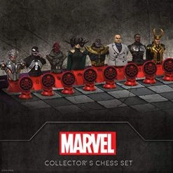 USAOPOLY Marvel Collector's Chess Set | Custom Sculpted Chess Pieces Marvel Superheros & Villains | Iron Man & Thanos As King | Captain Marvel & Hella As Queen | Officially Licensed Marvel Chess Set 16 USAOPOLY Marvel Collector's Chess Set | Custom Sculpted Chess Pieces Marvel Superheros & Villains | Iron Man & Thanos As King | Captain Marvel & Hella As Queen | Officially Licensed Marvel Chess Set