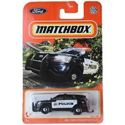 Mattel Matchbox 2016 Ford Interceptor Utility, [Black] 65/100