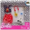Mattel Barbie Storytelling Fashion Pack Of Doll Clothes Inspired By Super Mario: Graphic Top, Print Skirt & 6 Video Game-Themed Accessories Dolls, Gift For 3 To 8 Year Olds