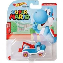 Hot Wheels Super Mario Light Blue Yoshi Character Cars