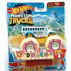 Hot Wheels Monster Trucks HW Dozen Delivery, Re-Crushable 50/75 (1:64 Scale Mattel