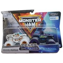 DieCast Monster Jam 2 Pack Soldier Fortune VS El Toro Loco, Gears And Galaxies