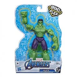 Avengers Marvel Bend And Flex Action Figure Toy, 6-Inch Flexible Hulk Figure, Includes Blast Accessory, For Kids Ages 4 And Up