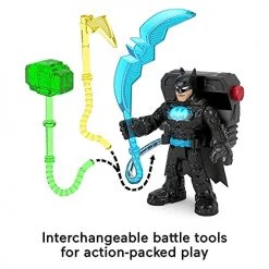 Fisher-Price Imaginext DC Super Friends Bat-Tech Multi-Pack, Set Of 5 Poseable Figures With Clear Light-up Chests For Kids Ages 3 To 8 Years DC Comics
