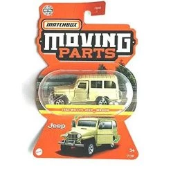 Matchbox 1962 Willys Jeeps Wagon [Yellow] 7/20 - Moving Parts 2021 Mattel
