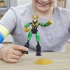 Avengers Marvel Bend And Flex Thor Vs. Loki Action Figure Toys, 6-Inch Flexible Figures, Includes 2 Accessories, Ages 4 And Up