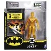 DC Comics DC Batman 2020 The Joker Gold Chase 4-inch Action Figure By Spin Master