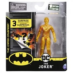 DC Comics DC Batman 2020 The Joker Gold Chase 4-inch Action Figure By Spin Master