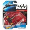 Hot Wheels Star Wars Starship Poe Dameron's X-Wing Fighter (Closed Wing Orange) - Damaged Packaging