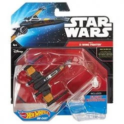 Hot Wheels Star Wars Starship Poe Dameron's X-Wing Fighter (Closed Wing Orange) - Damaged Packaging