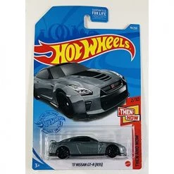Hot Wheels 2021 - '17 Nissan GT-R (R35) - Gray - Then And Now 2/10 - 79/250