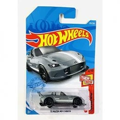 Hot Wheels 2021 - '15 Mazda MX-5 Miata - Gray - Then And Now 4/10 - 129/250