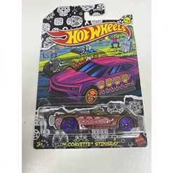 Hot Wheels '14 Corvette Stingray, Day Of The Dead Dia De Los Muertos 3/5 Halloween Series