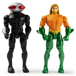 Spin Master DC Heroes Unite 2020 Aquaman VS Black Manta 4-inch Action Figure With 6 Mystery Accessories. (1st Edition) DC Comics