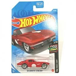 DieCast Hot Wheels '64 Corvette Sting Ray (red) 10/250, HW Race Day 2/10