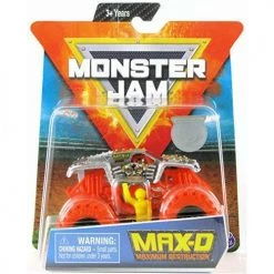 Toy Choo Choo Spin Master MJ 2019 Monster Jam Max-D With Orange Tires 1:64