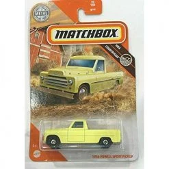 Matchbox 1956 Powell Sport Pickup (Pastel Yellow), MBX Countryside 90/100 Mattel