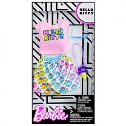 Barbie Fashion Pack Hello Kitty T-shirt Skirt Bag And Sunglasses