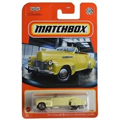 Matchbox 1941 Cadillac Series 62 Convertible Coupe, [Yellow] 34/100