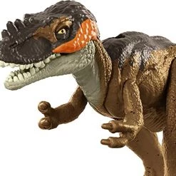 Toy Choo Choo Jurassic World Wild Pack Alioramus Carnivore Dinosaur Action Figure Toy With Movable Joints, Realistic Sculpting & Attack Feature, Kids Gift Ages 3 Years & Older