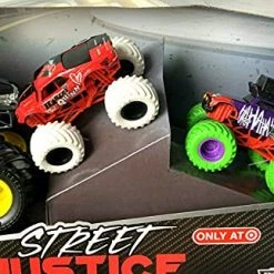 DieCast DC Comics Monster Jam Street Justice, 3 Pack (Batman, Harley Quinn, Joker) Target Exclusive!