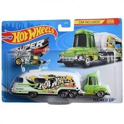 Hot Wheels Super Rigs Tooned Up [Green/White], Car Included Mattel