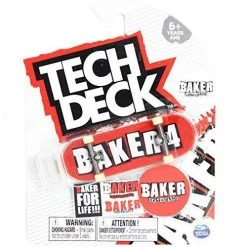Tech Deck Baker Skateboards Baker 4 OG Red Logo Ultra Rare 2020 Complete 96mm Fingerboard Spin Master