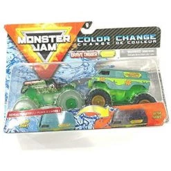 DieCast Spin Master Monster Jam 2020 Color Change 1:64 Scale Double Pack [Grave Digger + The Mystery Machine]