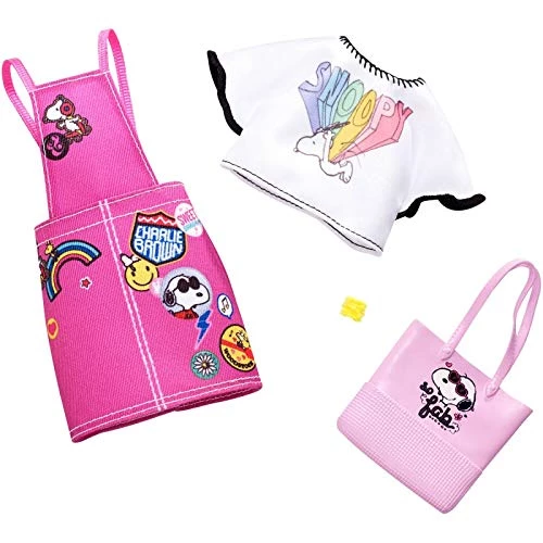 Barbie Fashion Pack Peanuts Snoopy Jumper Dress Shirt And Bag 1 Barbie Fashion Pack Peanuts Snoopy Jumper Dress Shirt And Bag