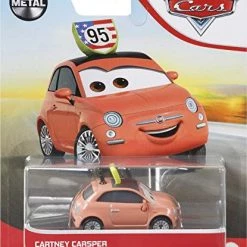 Disney Cars Disney Pixar Cars Cartney Carsper 1:55 Scale Fan Favorite Character Vehicles For Racing And Storytelling Fun, Gift For Kids Ages 3 Years And Older