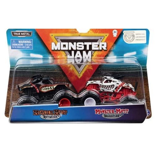 Monster Jam Color Change Monster Mutt Rottweiler Vs Monster Mutt Dalmatian (Double 1:64 Scale) 1 Monster Jam Color Change Monster Mutt Rottweiler Vs Monster Mutt Dalmatian (Double 1:64 Scale)