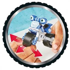 TOMY Ricky Zoom Loop Hoopla Toy Motorcycle From Ricky Zoom – 3-inch Action Figure – Free-Wheeling, Free Standing Toy Bike For Preschool Play