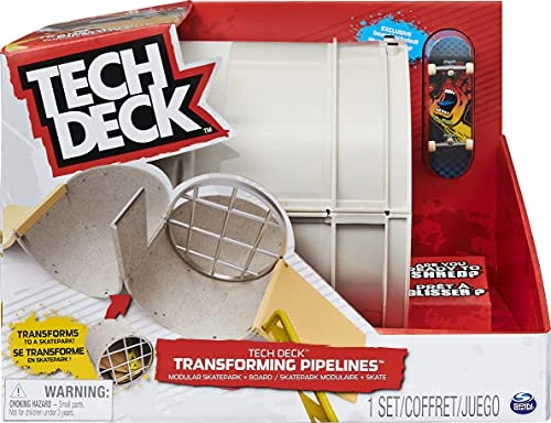 TECH DECK, Transforming Pipelines, Modular Skatepark Playset And Exclusive Fingerboard Spin Master 8 TECH DECK, Transforming Pipelines, Modular Skatepark Playset And Exclusive Fingerboard Spin Master